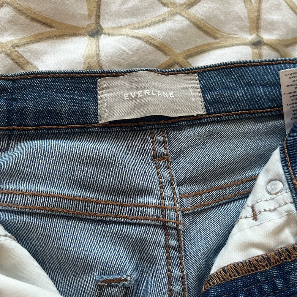 Blue Everlane skinny leg jeans